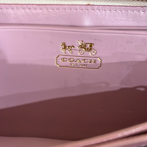 Coach white/multicolor C Women’s leather wallet - Picture 3 of 9